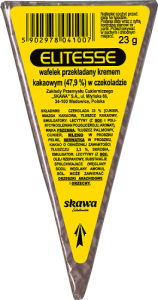 Wadowice Skawa Elitesse Wafelek przekładany kremem kakaowym w czekoladzie 23 g