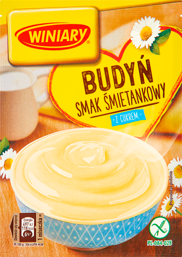 Winiary Budyń z cukrem smak śmietankowy 60 g