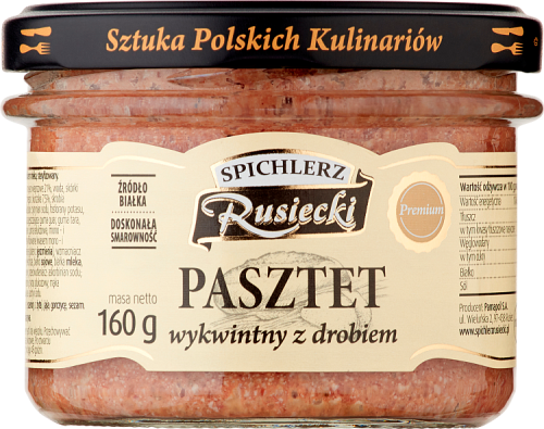 Spichlerz Rusiecki Pasztet wykwintny z drobiem 160 g