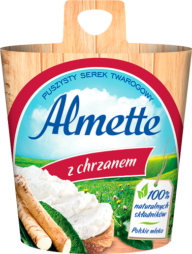 Almette Puszysty serek twarogowy z chrzanem 150 g