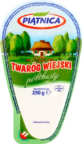 Piątnica Twaróg wiejski półtłusty 250 g
