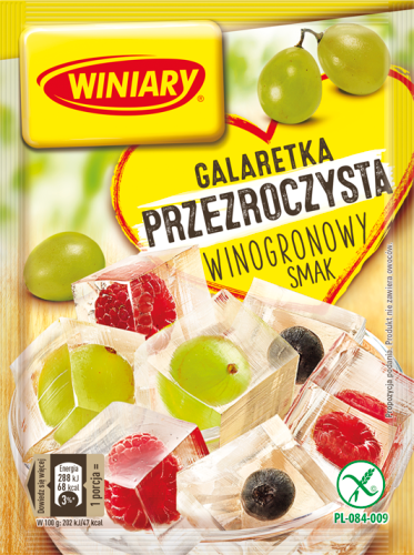Winiary Galaretka przezroczysta winogronowy smak 71 g