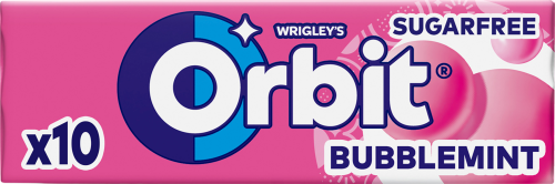 Orbit Bubblemint Guma do żucia bez cukru 14 g (10 drażetek)