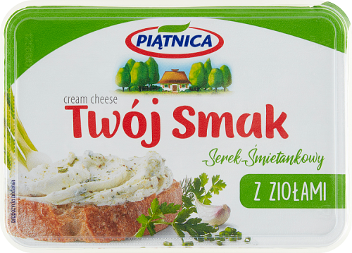 Piątnica Twój Smak Serek śmietankowy z ziołami 135 g