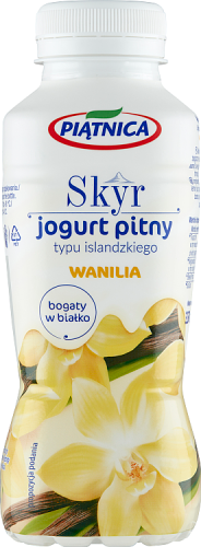 Piątnica Skyr jogurt pitny typu islandzkiego wanilia 330 ml