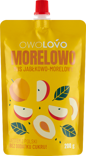 OWOLOVO Morelowo Mus jabłkowo-morelowy 200 g