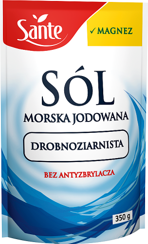 Sante Sól morska jodowana drobnoziarnista 350 g