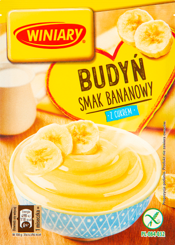 Winiary Budyń z cukrem smak bananowy 60 g